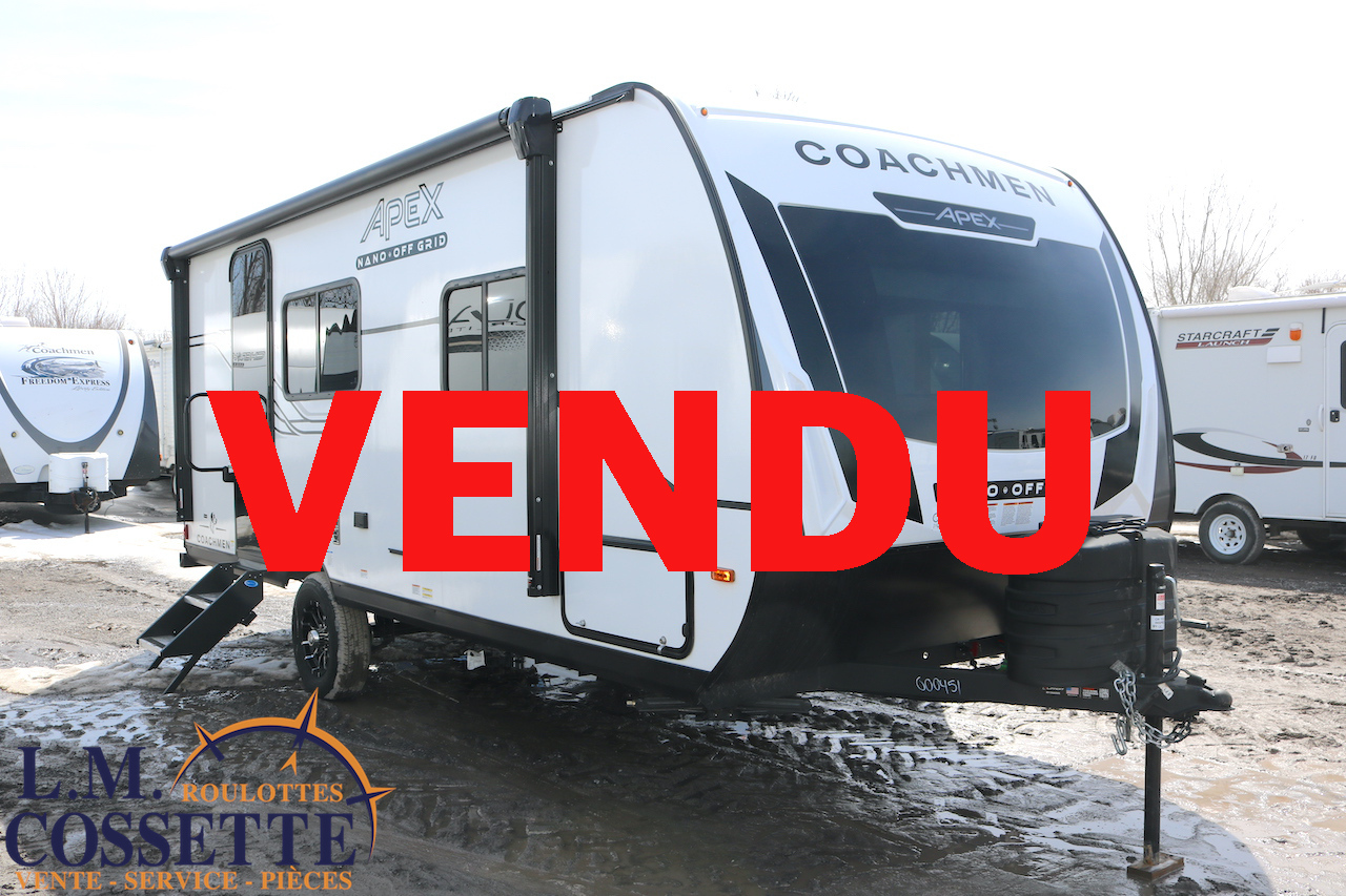 Apex Nano 190 RBS 2026-LM Cossette inc. vr-roulotte-fifth wheel-cargo-arctic wolf -Remote-Clipper-cherokee-grey wolf-wolf pup-kodiak cub-aspen trail-dutchmen-forest river-coachmen-apex nano -arctic wolf-Trois-Rivières-fond-fond
