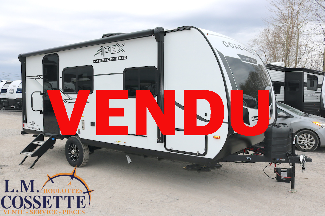 Apex Nano 190 RBS 2026-LM Cossette inc. vr-roulotte-fifth wheel-cargo-arctic wolf -Remote-Clipper-cherokee-grey wolf-wolf pup-kodiak cub-aspen trail-dutchmen-forest river-coachmen-apex nano -arctic wolf-Trois-Rivières