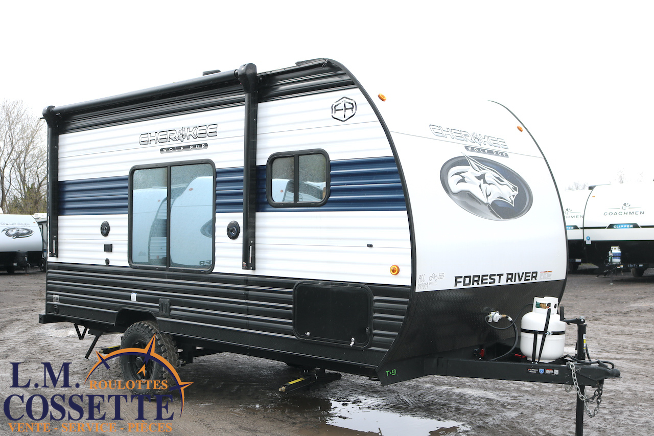 Wolf Pup 14 CC 2026-LM Cossette inc. vr-roulotte-fifth wheel-cargo-arctic wolf -Remote-Clipper-cherokee-grey wolf-wolf pup-kodiak cub-aspen trail-dutchmen-forest river-coachmen-apex nano -arctic wolf-Trois-Rivières-fond-fond