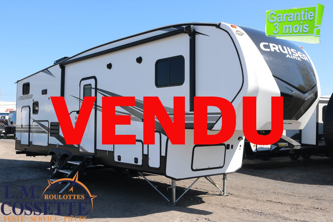 Cruiser 28 BH 2021-LM Cossette inc. vr-roulotte-fifth wheel-cargo-arctic wolf -Remote-Clipper-cherokee-grey wolf-wolf pup-kodiak cub-aspen trail-dutchmen-forest river-coachmen-apex nano -arctic wolf-Trois-Rivières