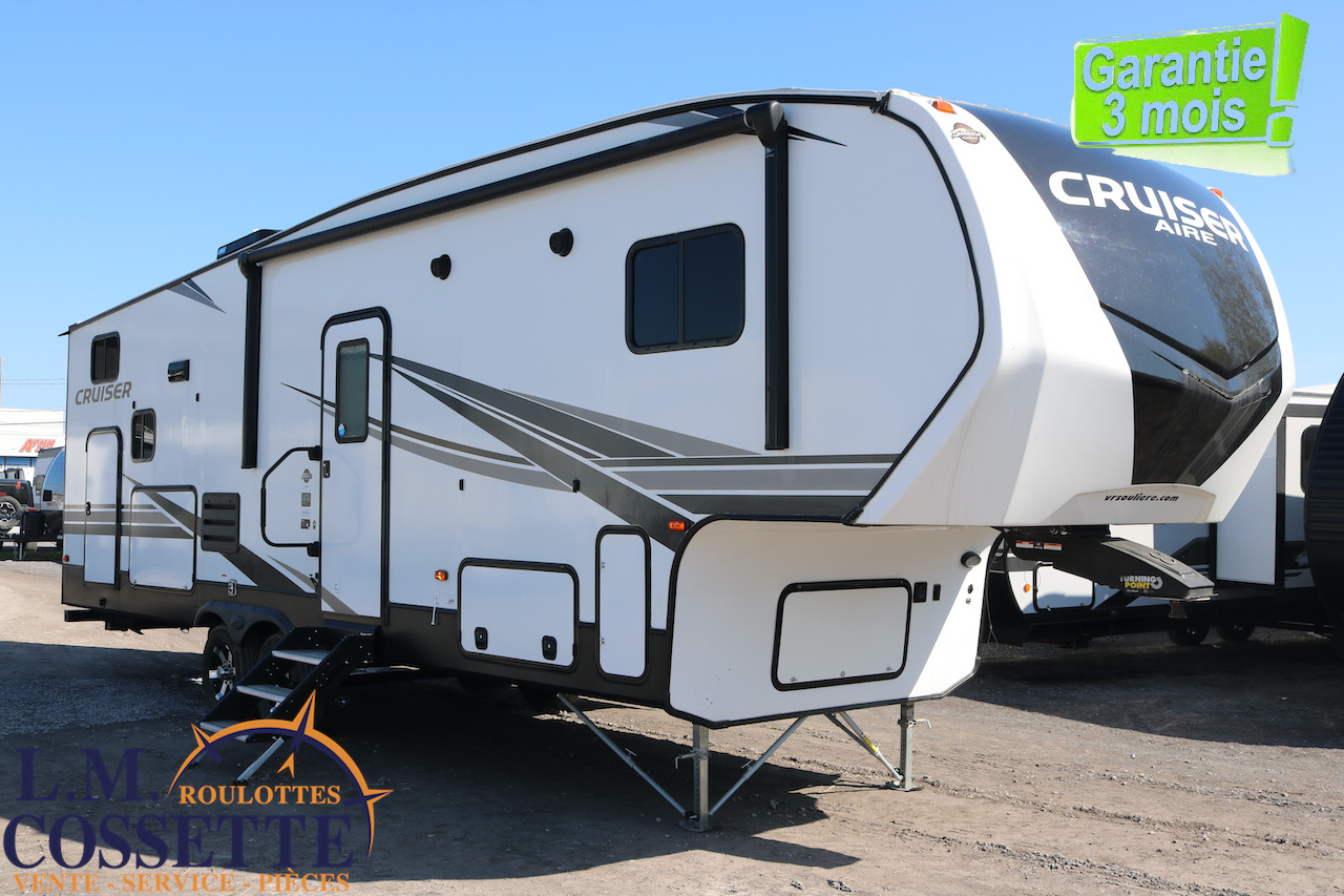 Cruiser 28 BH 2021-LM Cossette inc. vr-roulotte-fifth wheel-cargo-arctic wolf -Remote-Clipper-cherokee-grey wolf-wolf pup-kodiak cub-aspen trail-dutchmen-forest river-coachmen-apex nano -arctic wolf-Trois-Rivières-fond-fond
