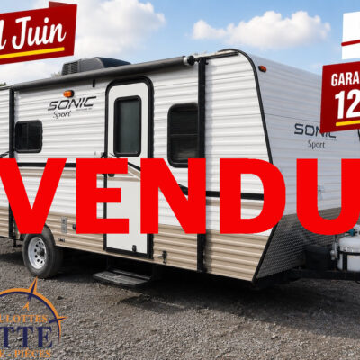 Sonic 18 SB 2015-LM Cossette inc. vr-roulotte-fifth wheel-cargo-arctic wolf -Remote-Clipper-cherokee-grey wolf-wolf pup-kodiak cub-aspen trail-dutchmen-forest river-coachmen-apex nano -arctic wolf-Trois-Rivières